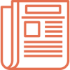 icon logo press release newspaper